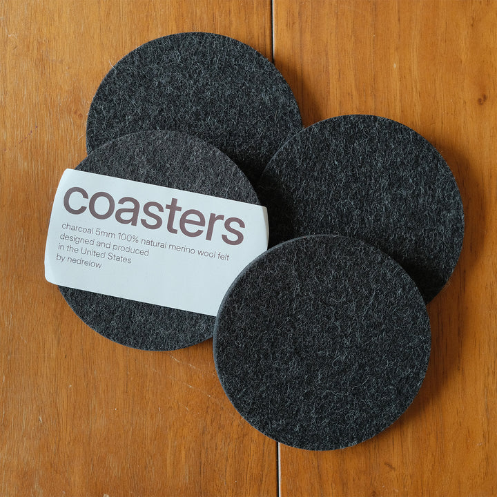 charcoal 5mm thick coasters